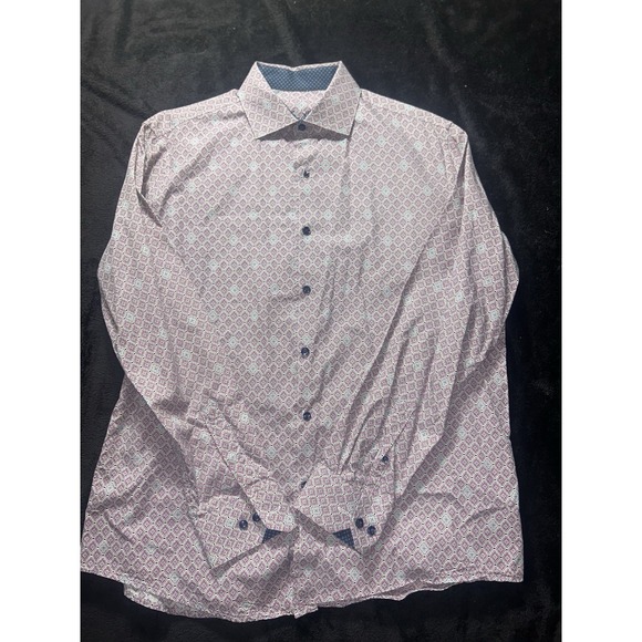 Tasso Elba Vintage Mens Button Down Shirt - Picture 3 of 7